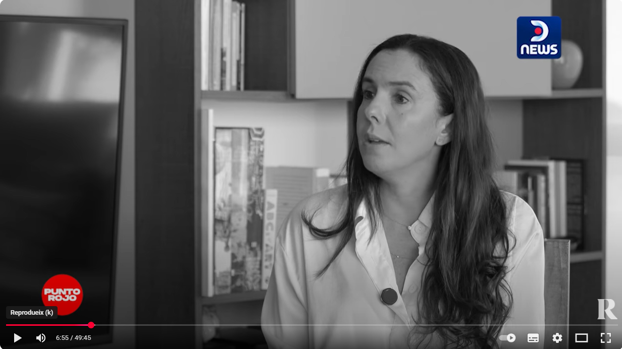 Con Elisa Trotta, activista por las libertades en Venezuela y luchadora contra el antisemitismo.
